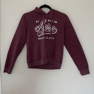 Aeropostale maroon hoodie.